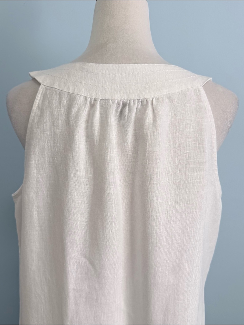Tommy Bahama Women’s 100% Linen Sleeveless Shift Dress White Size L - Picture 6 of 10